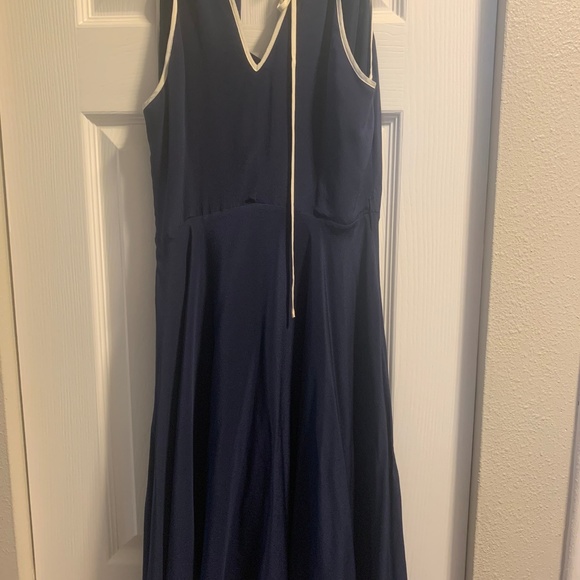 Anthro (Girls from Society) Navy Gull Wing Dress - Picture 3 of 3